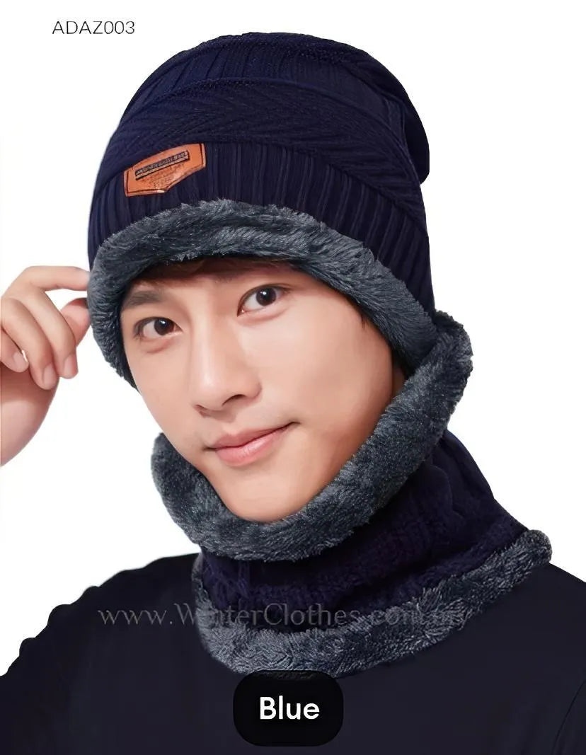 Wool Cap With Neck Warmer| Beanie | Neck Warmer Scarf Wool Cap With Neck Warmer| Beanie | Neck Warmer Scarf