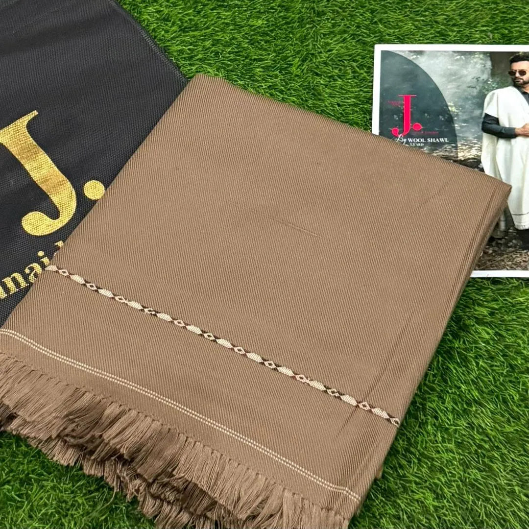 1 Pc Men's Wool Embroidered Shawl 1 Pc Men's Wool Embroidered Shawl