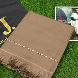 1 Pc Men's Wool Embroidered Shawl